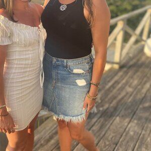 7 For All Mankind Denim Mini Skirt, 29